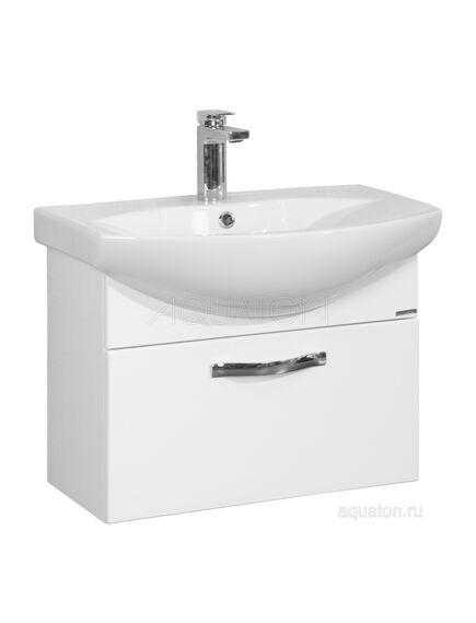 Купить Тумба под раковину AQUATON Ария 65 белый 1A134001AA010 (1a134001aa010) по цене 11891.5 руб., в Санкт-Петебруге в интернет магазине 100-Систем, а также дургие товары AQUATON из раздела Тумбы под раковину и Мебель для ванной комнаты