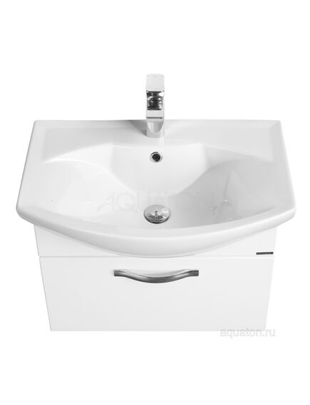 Купить Тумба под раковину AQUATON Ария 65 белый 1A134001AA010 (1a134001aa010) по цене 11891.5 руб., в Санкт-Петебруге в интернет магазине 100-Систем, а также дургие товары AQUATON из раздела Тумбы под раковину и Мебель для ванной комнаты