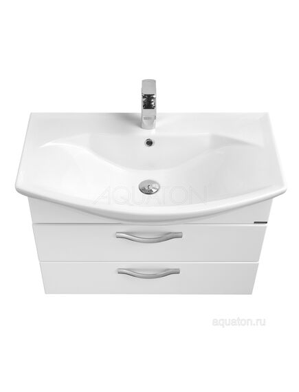 Купить Тумба под раковину AQUATON Ария 80 М подвесная белый 1A140801AA010 (1a140801aa010) по цене 16226.5 руб., в Санкт-Петебруге в интернет магазине 100-Систем, а также дургие товары AQUATON из раздела Тумбы под раковину и Мебель для ванной комнаты