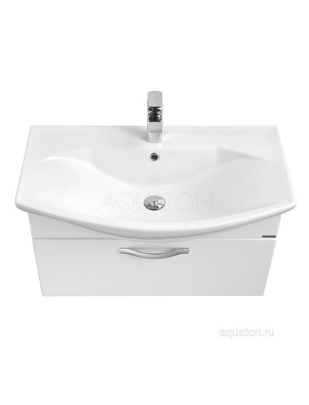 Купить Тумба под раковину AQUATON Ария 80 подвесная белый 1A141701AA010 (1a141701aa010) по цене 13081.5 руб., в Санкт-Петебруге в интернет магазине 100-Систем, а также дургие товары AQUATON из раздела Тумбы под раковину и Мебель для ванной комнаты