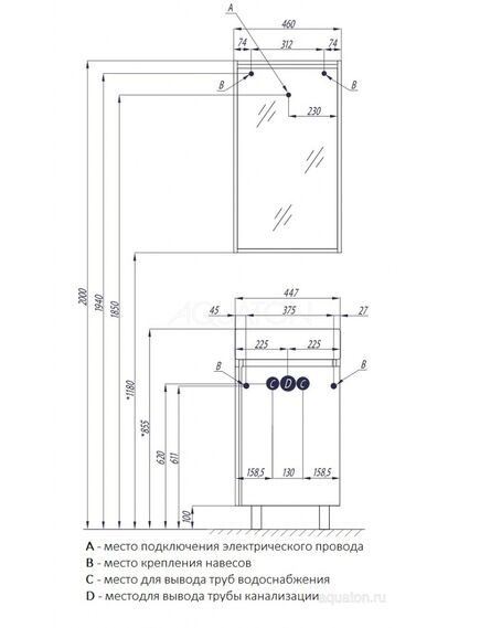 Купить Тумба под раковину AQUATON Бэлла белый, джарра 1A221501BBAZ0 (1a221501bbaz0) по цене 9568.7 руб., в Санкт-Петебруге в интернет магазине 100-Систем, а также дургие товары AQUATON из раздела Тумбы под раковину и Мебель для ванной комнаты