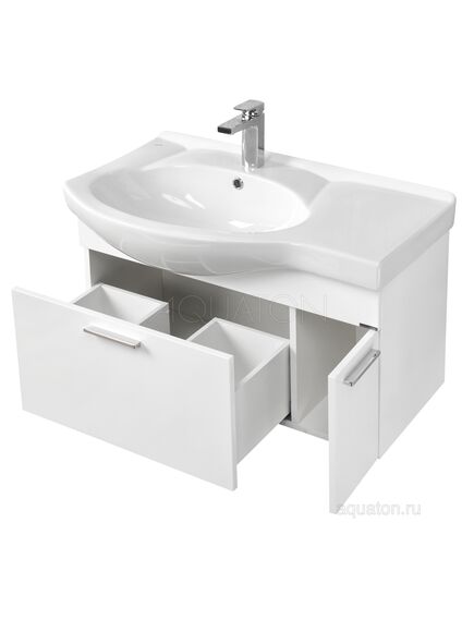 Купить Тумба под раковину AQUATON Инди 80 белый 1A188401ND010 (1a188401nd010) по цене 13251.5 руб., в Санкт-Петебруге в интернет магазине 100-Систем, а также дургие товары AQUATON из раздела Тумбы под раковину и Мебель для ванной комнаты
