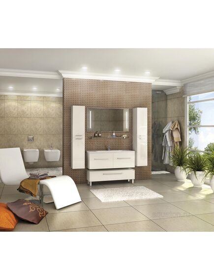 Купить Тумба под раковину AQUATON Мадрид 120 М 2 ящика белый 1A170301MA010 (1a170301ma010) по цене 33979.7 руб., в Санкт-Петебруге в интернет магазине 100-Систем, а также дургие товары AQUATON из раздела Тумбы под раковину и Мебель для ванной комнаты