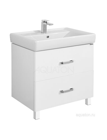 Купить Тумба под раковину AQUATON Америна 80 Н белый 1A169401AM010 (1a169401am010) по цене 24709.7 руб., в Санкт-Петебруге в интернет магазине 100-Систем, а также дургие товары AQUATON из раздела Тумбы под раковину и Мебель для ванной комнаты