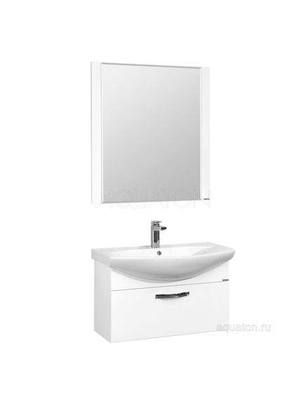Купить Тумба под раковину AQUATON Ария 80 подвесная белый 1A141701AA010 (1a141701aa010) по цене 13081.5 руб., в Санкт-Петебруге в интернет магазине 100-Систем, а также дургие товары AQUATON из раздела Тумбы под раковину и Мебель для ванной комнаты
