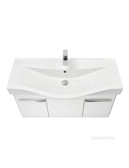 Купить Тумба под раковину AQUATON Беверли 100 белый 1A236701BV010 (1a236701bv010) по цене 19371.5 руб., в Санкт-Петебруге в интернет магазине 100-Систем, а также дургие товары AQUATON из раздела Тумбы под раковину и Мебель для ванной комнаты