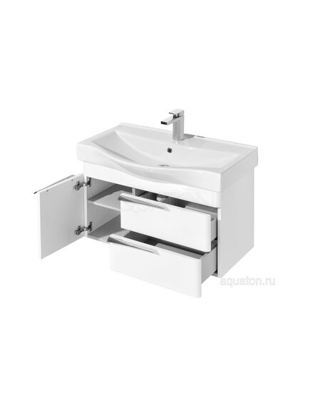 Купить Тумба под раковину AQUATON Беверли 80 белый 1A235501BV010 (1a235501bv010) по цене 18521.5 руб., в Санкт-Петебруге в интернет магазине 100-Систем, а также дургие товары AQUATON из раздела Тумбы под раковину и Мебель для ванной комнаты