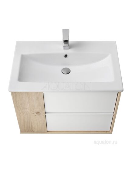 Купить Тумба под раковину AQUATON Бостон 75 дуб эврика 1A252601BN010 (1a252601bn010) по цене 10289.7 руб., в Санкт-Петебруге в интернет магазине 100-Систем, а также дургие товары AQUATON из раздела Тумбы под раковину и Мебель для ванной комнаты