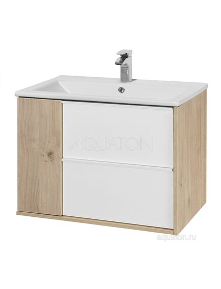 Купить Тумба под раковину AQUATON Бостон 75 дуб эврика 1A252601BN010 (1a252601bn010) по цене 10289.7 руб., в Санкт-Петебруге в интернет магазине 100-Систем, а также дургие товары AQUATON из раздела Тумбы под раковину и Мебель для ванной комнаты