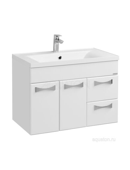 Купить Тумба под раковину AQUATON Диор 80 белый 1A167801DR010 (1a167801dr010) по цене 9259.7 руб., в Санкт-Петебруге в интернет магазине 100-Систем, а также дургие товары AQUATON из раздела Тумбы под раковину и Мебель для ванной комнаты