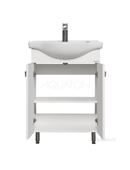 Купить Тумба под раковину AQUATON Фиджи 60 белый 1A179601FG010 (1a179601fg010) по цене 9596.5 руб., в Санкт-Петебруге в интернет магазине 100-Систем, а также дургие товары AQUATON из раздела Тумбы под раковину и Мебель для ванной комнаты