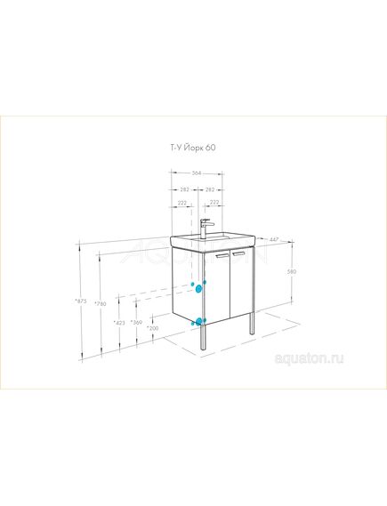 Купить Тумба под раковину AQUATON Йорк 60 белый, выбеленное дерево 1A170201YOAY0 (1a170201yoay0) по цене 10701.7 руб., в Санкт-Петебруге в интернет магазине 100-Систем, а также дургие товары AQUATON из раздела Тумбы под раковину и Мебель для ванной комнаты
