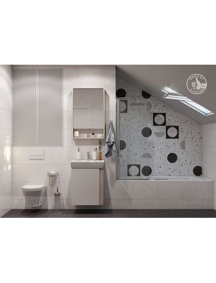 Купить Тумба под раковину AQUATON Кантри 55 белый, дуб верона 1A257601AHB20 (1a257601ahb20) по цене 8916.5 руб., в Санкт-Петебруге в интернет магазине 100-Систем, а также дургие товары AQUATON из раздела Тумбы под раковину и Мебель для ванной комнаты