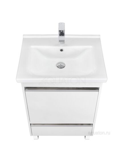 Купить Тумба под раковину AQUATON Капри 60 белый глянец 1A230101KP010 (1a230101kp010) по цене 18529.7 руб., в Санкт-Петебруге в интернет магазине 100-Систем, а также дургие товары AQUATON из раздела Тумбы под раковину и Мебель для ванной комнаты