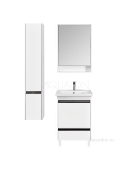 Купить Тумба под раковину AQUATON Капри 60 белый глянец 1A230101KP010 (1a230101kp010) по цене 18529.7 руб., в Санкт-Петебруге в интернет магазине 100-Систем, а также дургие товары AQUATON из раздела Тумбы под раковину и Мебель для ванной комнаты