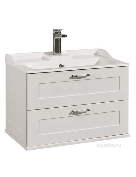 Купить Тумба под раковину AQUATON Леон 65 дуб белый 1A187001LBPS0 (1a187001lbps0) по цене 22031.7 руб., в Санкт-Петебруге в интернет магазине 100-Систем, а также дургие товары AQUATON из раздела Тумбы под раковину и Мебель для ванной комнаты