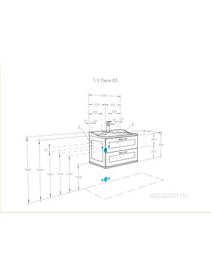 Купить Тумба под раковину AQUATON Леон 65 дуб бежевый 1A187001LBPR0 (1a187001lbpr0) по цене 22031.7 руб., в Санкт-Петебруге в интернет магазине 100-Систем, а также дургие товары AQUATON из раздела Тумбы под раковину и Мебель для ванной комнаты