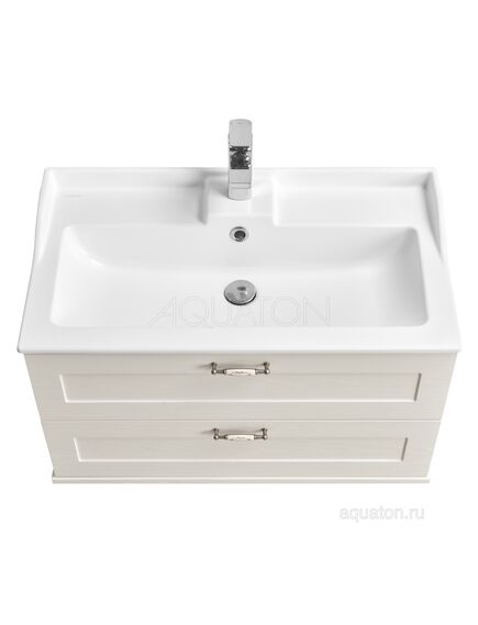 Купить Тумба под раковину AQUATON Леон 80 дуб белый 1A186301LBPS0 (1a186301lbps0) по цене 25430.7 руб., в Санкт-Петебруге в интернет магазине 100-Систем, а также дургие товары AQUATON из раздела Тумбы под раковину и Мебель для ванной комнаты