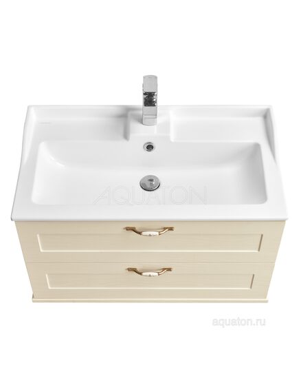 Купить Тумба под раковину AQUATON Леон 80 дуб бежевый 1A186301LBPR0 (1a186301lbpr0) по цене 25430.7 руб., в Санкт-Петебруге в интернет магазине 100-Систем, а также дургие товары AQUATON из раздела Тумбы под раковину и Мебель для ванной комнаты