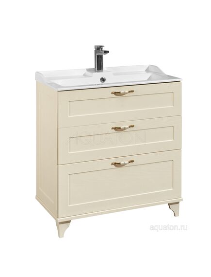 Купить Тумба под раковину AQUATON Леон 80 Н дуб бежевый 1A187801LBPR0 (1a187801lbpr0) по цене 33567.7 руб., в Санкт-Петебруге в интернет магазине 100-Систем, а также дургие товары AQUATON из раздела Тумбы под раковину и Мебель для ванной комнаты