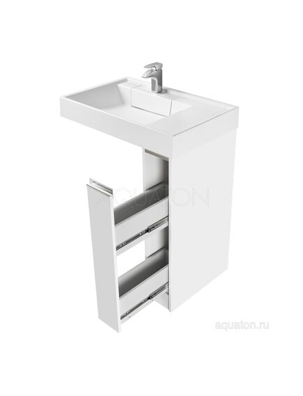 Купить Тумба под раковину AQUATON Лондри 20 белый с фасадом 1A236101LH010 (1a236101lh010) по цене 9968 руб., в Санкт-Петебруге в интернет магазине 100-Систем, а также дургие товары AQUATON из раздела Тумбы под раковину и Мебель для ванной комнаты