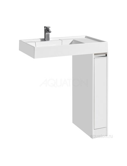 Купить Тумба под раковину AQUATON Лондри 20 белый с фасадом 1A236101LH010 (1a236101lh010) по цене 9968 руб., в Санкт-Петебруге в интернет магазине 100-Систем, а также дургие товары AQUATON из раздела Тумбы под раковину и Мебель для ванной комнаты