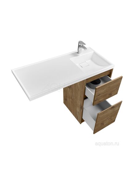 Купить Тумба под раковину AQUATON Лондри 40 Дуб Рустикальный без фасада 1A267001LHDR0 (1a267001lhdr0) по цене 10342.5 руб., в Санкт-Петебруге в интернет магазине 100-Систем, а также дургие товары AQUATON из раздела Тумбы под раковину и Мебель для ванной комнаты