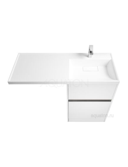 Купить Тумба под раковину AQUATON Лондри 60 белый с фасадом 1A235901LH010 (1a235901lh010) по цене 16342.5 руб., в Санкт-Петебруге в интернет магазине 100-Систем, а также дургие товары AQUATON из раздела Тумбы под раковину и Мебель для ванной комнаты