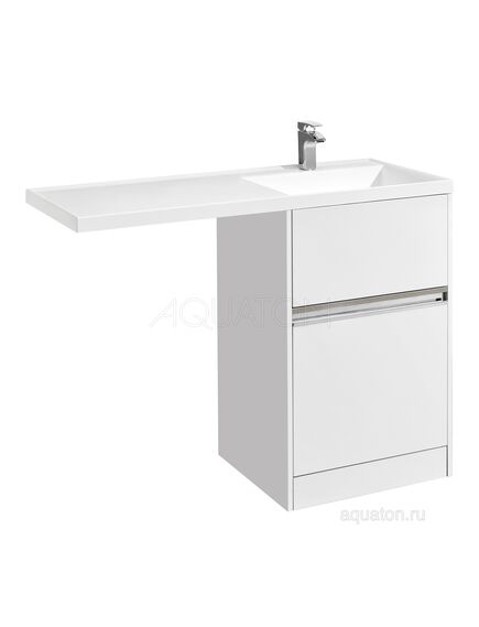 Купить Тумба под раковину AQUATON Лондри 60 белый с фасадом 1A235901LH010 (1a235901lh010) по цене 16342.5 руб., в Санкт-Петебруге в интернет магазине 100-Систем, а также дургие товары AQUATON из раздела Тумбы под раковину и Мебель для ванной комнаты
