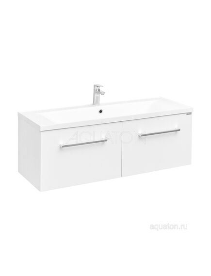 Купить Тумба под раковину AQUATON Мадрид 120 М 2 ящика белый 1A170301MA010 (1a170301ma010) по цене 33979.7 руб., в Санкт-Петебруге в интернет магазине 100-Систем, а также дургие товары AQUATON из раздела Тумбы под раковину и Мебель для ванной комнаты
