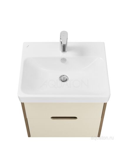 Купить Тумба под раковину AQUATON Оливия 55 бежевый, дуб велл 1A254201OLVG0 (1a254201olvg0) по цене 14866.5 руб., в Санкт-Петебруге в интернет магазине 100-Систем, а также дургие товары AQUATON из раздела Тумбы под раковину и Мебель для ванной комнаты