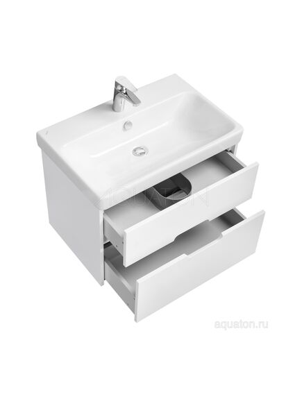 Купить Тумба под раковину AQUATON Оливия 70 белый матовый 1A254301OL010 (1a254301ol010) по цене 15376.5 руб., в Санкт-Петебруге в интернет магазине 100-Систем, а также дургие товары AQUATON из раздела Тумбы под раковину и Мебель для ванной комнаты