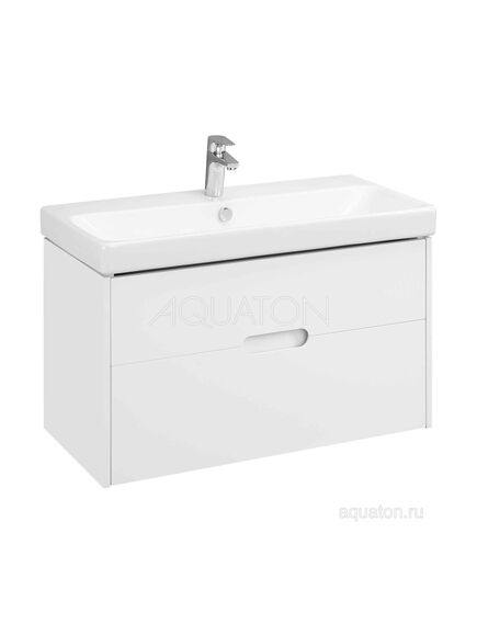 Купить Тумба под раковину AQUATON Оливия 90 белый матовый 1A254401OL010 (1a254401ol010) по цене 17586.5 руб., в Санкт-Петебруге в интернет магазине 100-Систем, а также дургие товары AQUATON из раздела Тумбы под раковину и Мебель для ванной комнаты