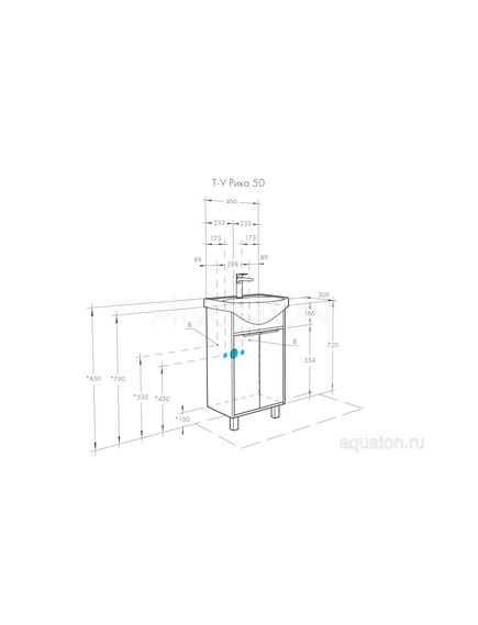 Купить Тумба под раковину AQUATON Рико 50 белый, ясень фабрик 1A212401RIB90 (1a212401rib90) по цене 8831.5 руб., в Санкт-Петебруге в интернет магазине 100-Систем, а также дургие товары AQUATON из раздела Тумбы под раковину и Мебель для ванной комнаты
