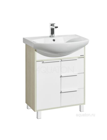 Купить Тумба под раковину AQUATON Рико 65 белый, ясень фабрик 1A213301RIB90 (1a213301rib90) по цене 15376.5 руб., в Санкт-Петебруге в интернет магазине 100-Систем, а также дургие товары AQUATON из раздела Тумбы под раковину и Мебель для ванной комнаты