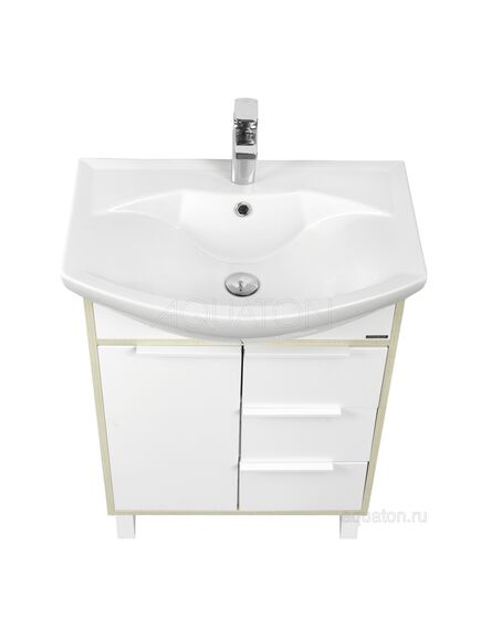 Купить Тумба под раковину AQUATON Рико 65 белый, ясень фабрик 1A213301RIB90 (1a213301rib90) по цене 15376.5 руб., в Санкт-Петебруге в интернет магазине 100-Систем, а также дургие товары AQUATON из раздела Тумбы под раковину и Мебель для ванной комнаты