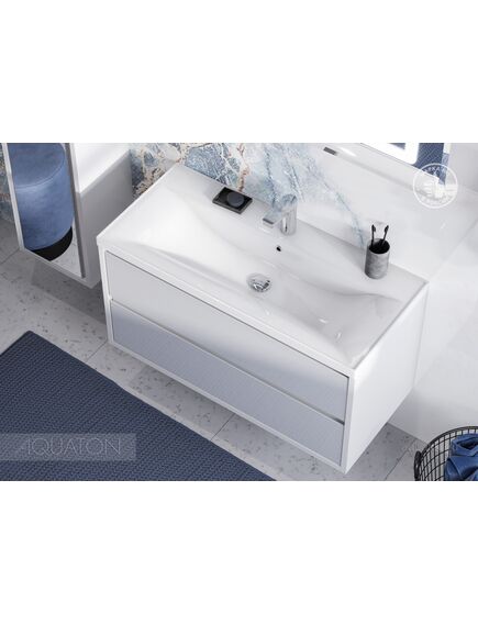 Купить Тумба под раковину AQUATON Римини 100 белый глянец 1A232801RN010 NEW (1a232801rn010) по цене 41896.5 руб., в Санкт-Петебруге в интернет магазине 100-Систем, а также дургие товары AQUATON из раздела Тумбы под раковину и Мебель для ванной комнаты
