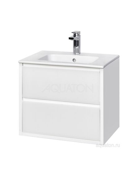 Купить Тумба под раковину AQUATON Римини 60 белый глянец 1A226601RN010 NEW (1a226601rn010) по цене 30166.5 руб., в Санкт-Петебруге в интернет магазине 100-Систем, а также дургие товары AQUATON из раздела Тумбы под раковину и Мебель для ванной комнаты