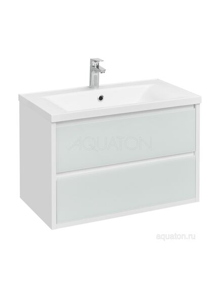Купить Тумба под раковину AQUATON Римини 80 белый глянец 1A226701RN010 NEW (1a226701rn010) по цене 37391.5 руб., в Санкт-Петебруге в интернет магазине 100-Систем, а также дургие товары AQUATON из раздела Тумбы под раковину и Мебель для ванной комнаты