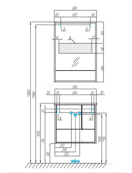 Купить Тумба под раковину AQUATON Ривьера 60 белый матовый 1A238801RVX20 (1a238801rvx20) по цене 18467.9 руб., в Санкт-Петебруге в интернет магазине 100-Систем, а также дургие товары AQUATON из раздела Тумбы под раковину и Мебель для ванной комнаты