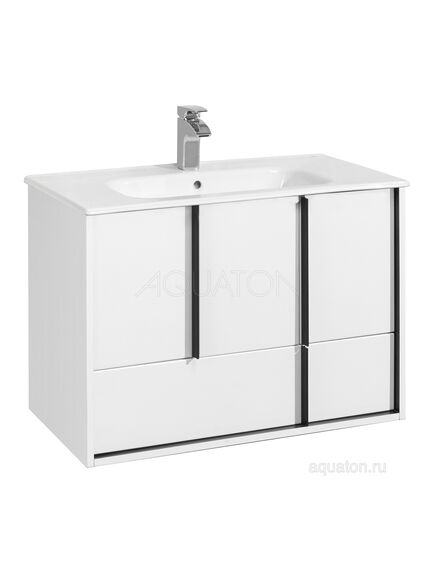 Купить Тумба под раковину AQUATON Ривьера 80 белый матовый 1A239001RVX20 (1a239001rvx20) по цене 22660 руб., в Санкт-Петебруге в интернет магазине 100-Систем, а также дургие товары AQUATON из раздела Тумбы под раковину и Мебель для ванной комнаты