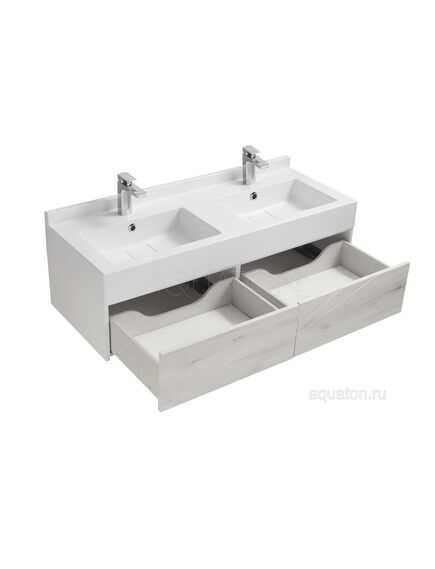 Купить Тумба под раковину AQUATON Сакура 120 ольха наварра, белый глянец 1A219701SKW80 (1a219701skw80) по цене 26357.7 руб., в Санкт-Петебруге в интернет магазине 100-Систем, а также дургие товары AQUATON из раздела Тумбы под раковину и Мебель для ванной комнаты