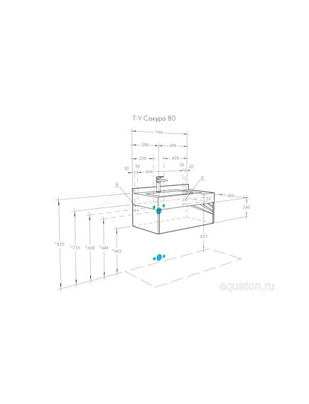 Купить Тумба под раковину AQUATON Сакура 80 ольха наварра, белый глянец 1A236401SKW80 (1a236401skw80) по цене 16984.7 руб., в Санкт-Петебруге в интернет магазине 100-Систем, а также дургие товары AQUATON из раздела Тумбы под раковину и Мебель для ванной комнаты