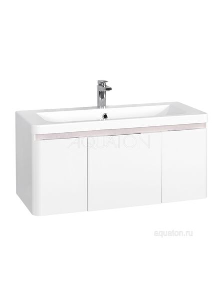 Купить Тумба под раковину AQUATON Шерилл 105 белый 1A206301SH010 (1a206301sh010) по цене 38751.5 руб., в Санкт-Петебруге в интернет магазине 100-Систем, а также дургие товары AQUATON из раздела Тумбы под раковину и Мебель для ванной комнаты