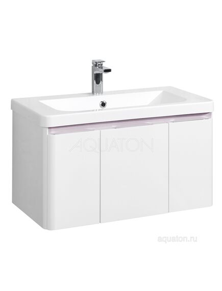 Купить Тумба под раковину AQUATON Шерилл 85 белый 1A208801SH010 (1a208801sh010) по цене 35011.5 руб., в Санкт-Петебруге в интернет магазине 100-Систем, а также дургие товары AQUATON из раздела Тумбы под раковину и Мебель для ванной комнаты