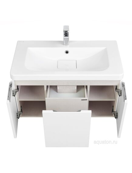 Купить Тумба под раковину AQUATON Шерилл 85 белый 1A208801SH010 (1a208801sh010) по цене 35011.5 руб., в Санкт-Петебруге в интернет магазине 100-Систем, а также дургие товары AQUATON из раздела Тумбы под раковину и Мебель для ванной комнаты
