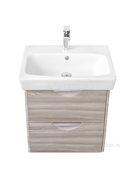 Купить Тумба под раковину AQUATON Сильва 60 дуб фьорд 1A211801SIW60 (1a211801siw60) по цене 15954.7 руб., в Санкт-Петебруге в интернет магазине 100-Систем, а также дургие товары AQUATON из раздела Тумбы под раковину и Мебель для ванной комнаты