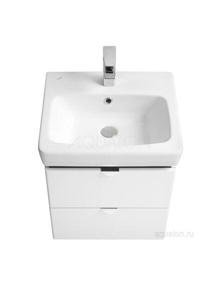 Купить Тумба под раковину AQUATON Скай PRO 50 белый глянец 1A238001SY010 (1a238001sy010) по цене 12656.5 руб., в Санкт-Петебруге в интернет магазине 100-Систем, а также дургие товары AQUATON из раздела Тумбы под раковину и Мебель для ванной комнаты