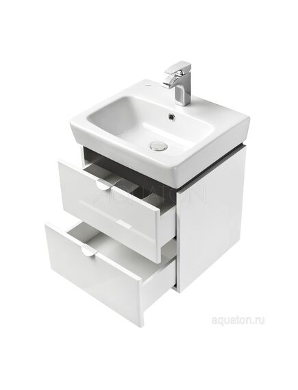 Купить Тумба под раковину AQUATON Скай PRO 50 белый глянец 1A238001SY010 (1a238001sy010) по цене 12656.5 руб., в Санкт-Петебруге в интернет магазине 100-Систем, а также дургие товары AQUATON из раздела Тумбы под раковину и Мебель для ванной комнаты