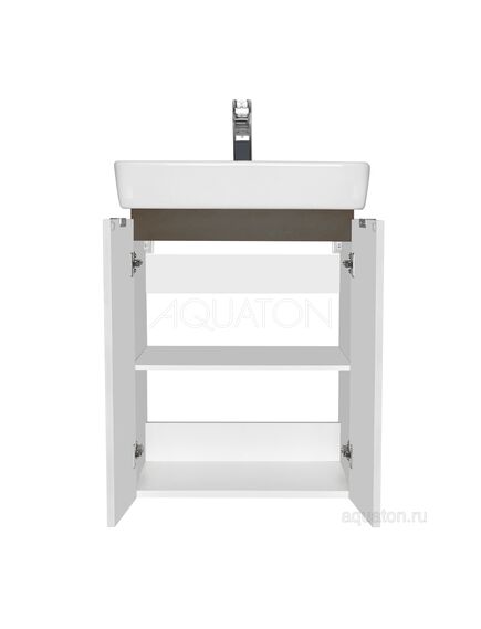 Купить Тумба под раковину AQUATON Скай PRO 55 белый глянец 1A238101SY010 (1a238101sy010) по цене 10361.5 руб., в Санкт-Петебруге в интернет магазине 100-Систем, а также дургие товары AQUATON из раздела Тумбы под раковину и Мебель для ванной комнаты